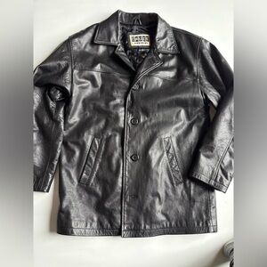Vintage Cruze Black Leather Jacket Small
